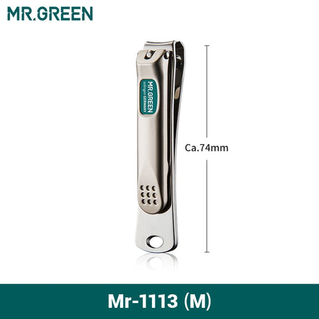 MR.GREEN Nail Clippers Stainless Steel Curved blade Clipper Fingernail Scissors Cutter Manicure tools trimmer with nail files