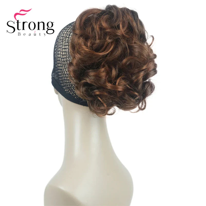 StrongBeauty Silver Short Natural Wave Ponytail Hair Extension With Claw Clip In Hairpiece COLOUR CHOICES