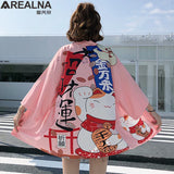 Japanese Kimono Traditional Clothing Crane Carp Anime Kimono Dress Shirts Women Samurai Haori Hombre Yukata Man Cardigan Shirt