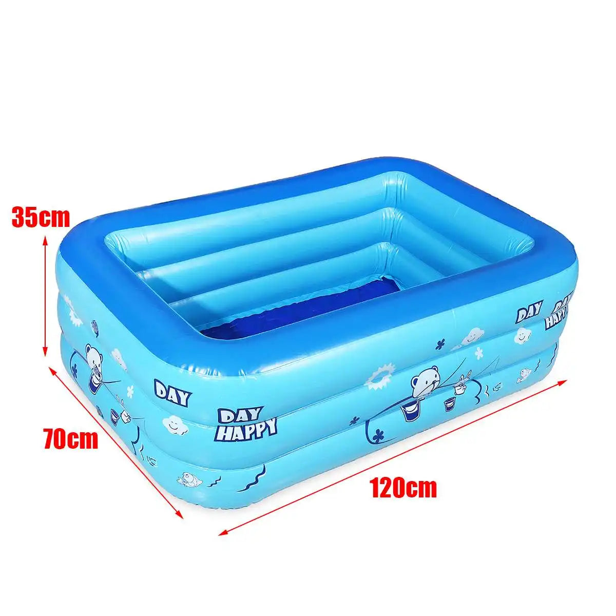 Outdoor Summer Indoor Kids New 120cm 2/3layers Children Inflatable Pool Bathing Tub Baby Kid Home Outdoor Large Swimming Square