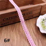 12mm Curve Cotton Lace Trim Centipede Braided Ribbon Fabric Handmade DIY Clothes Sewing  Lace Trim Supplies Craft Accessories