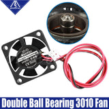 Mellow 12V/24V V6/V5 radiator dual ball bear 3010 fan 30*30*10mm DC small fan cooling extruder 3d printer accessories parts