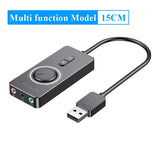 Vention USB External Sound Card USB to 3.5mm Audio Adapter USB to Earphone Microphone for Macbook Computer Laptop PS4 Sound Card