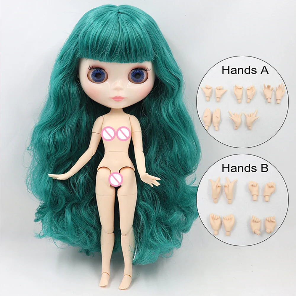 ICY DBS Blyth Doll 1/6 BJD Joint Body White Skin Special Offer On Sale Random Eyes Color 30cm TOY Girls Gift Anime