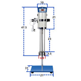 40L Digital High Speed Lab Shearing Emulsifying Cosmetic Cream Homogenizer Mixer Machine JRJ300-SH