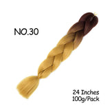 Mirra’s Mirror 24inch Synthetic Braiding Hair Extensions 10pcs Wholesale Colorful Braids Hair Jumbo Braid Hair Black Brown