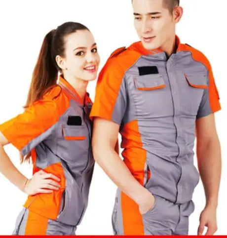 Welding Suits Workwear Clothes Men Women Long Sleeves Workmen Work Uniform Car Workshop Welding Suit Mechanical Working Overalls