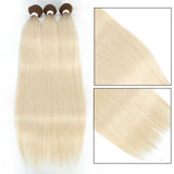 Straight Hair Bundles Extensions Smooth Ombre Hair Weaving 36Inch Super Long Synthetic Straight Hair Bundles Full to End