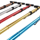 Auminum Alloy Foldable Trekking Poles Alpenstocks 4 Section Ultralight Hiking Walking Stick Antiskid Cane Camping Accessories