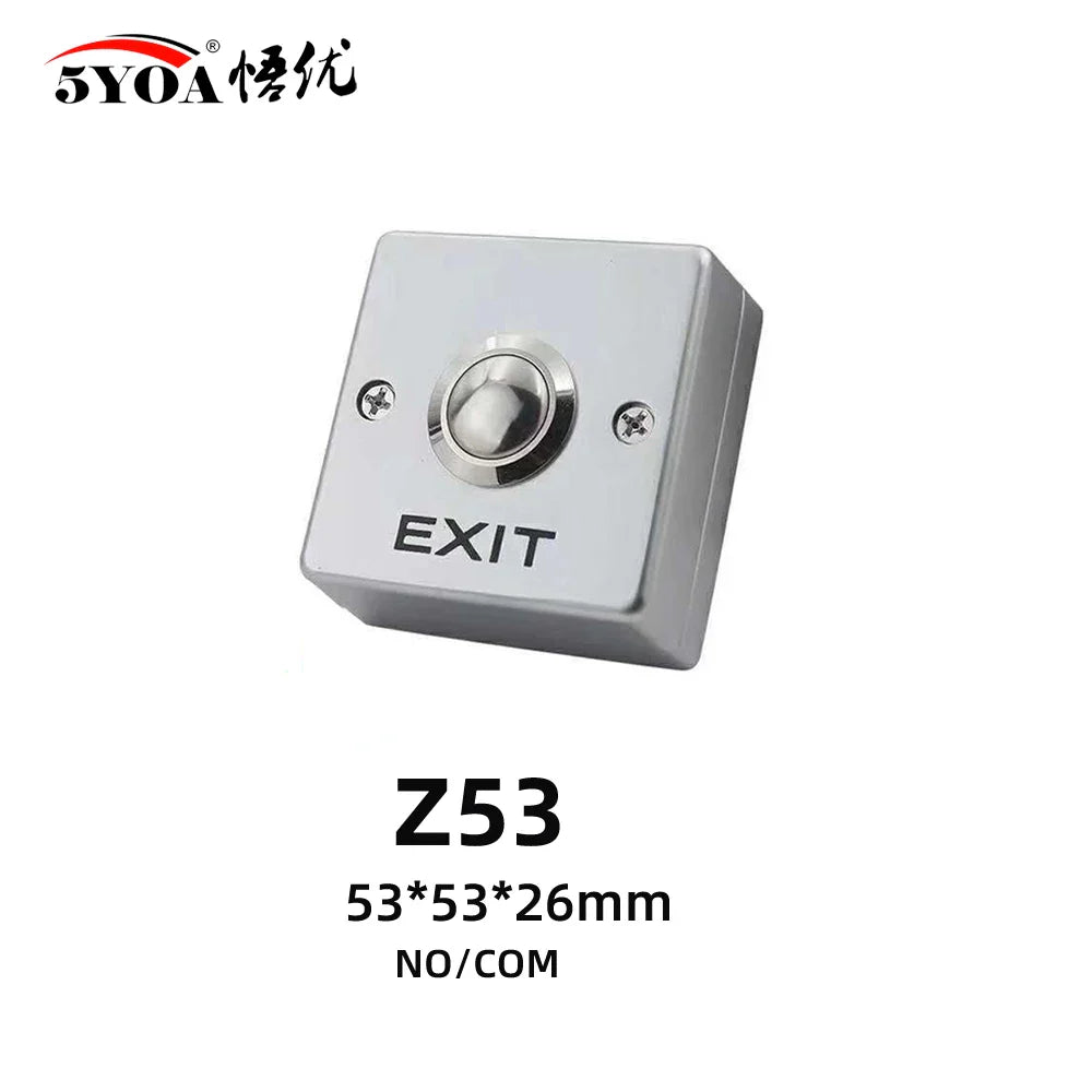 Access Button Door Exit Push Switch No Touch Release Gate Opener Door Access Control System Entry Open Touch