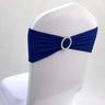 10pcs 50pcs Stretch Spandex Chair Sash Band With Round Buckle Elastic Wedding Chair Bow Tie For Hotel Party Decoration