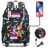 Friday Night Funkin Backpacks For School Multifunction USB Charging Bag Boy Girl Teenager School Bags Travel Laptop Mochila