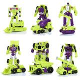 HZX 6In1 Devastator Haizhixing Transformation Toys Anime Action Figure KO G1 Robot Aircraft Engineering Vehicle Model  NO Box