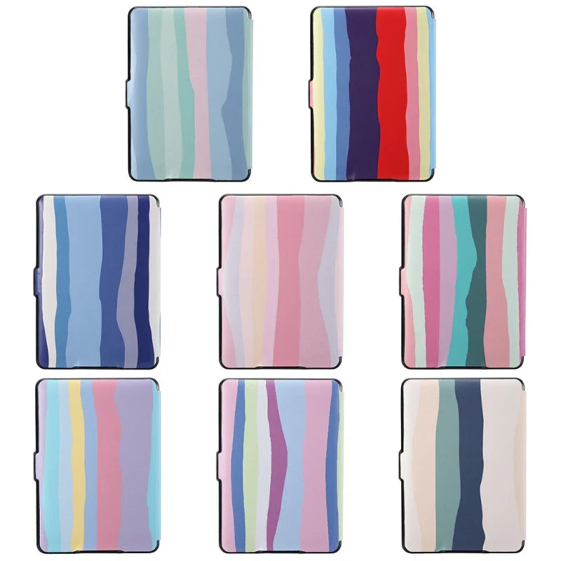 PC Tablet E-book Back Rainbow Cover for Paperwhite 123 DP75SDI Shockproof Waterproof Case