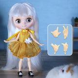 ICY DBS Blyth Middie Doll Joint Body 20CM Customized Doll Nude doll or Full Set Includes Clothes & Shoes DIY Toy Gift for Girls