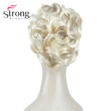 StrongBeauty Silver Short Natural Wave Ponytail Hair Extension With Claw Clip In Hairpiece COLOUR CHOICES