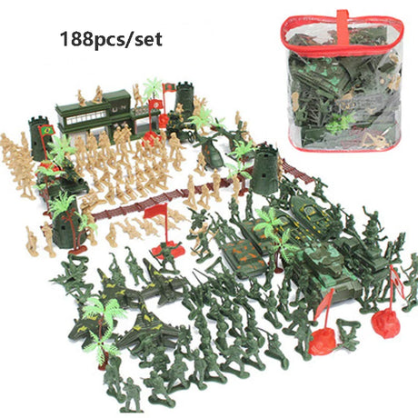 Soldiers Set building blocks Doll Action Figures Sand table model Toys Plastic Collective Model toys For kids Military Gift