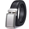 Men's Leather Ratchet Belt with Automatic Buckle 3.5CM Wide Adjustable Dress