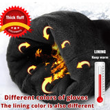 White leather women's gloves, Genuine Leather, cotton lining warm, Fashion leather gloves, leather gloves warm winter-2226