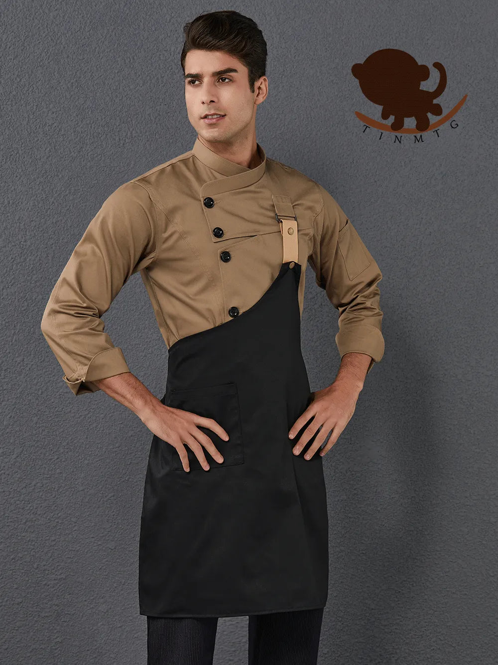 2023 New Chef Clothes Uniform Restaurant Kitchen Cooking Chef Coat Waiter Work Jackets Professional Uniform Overalls Outfit