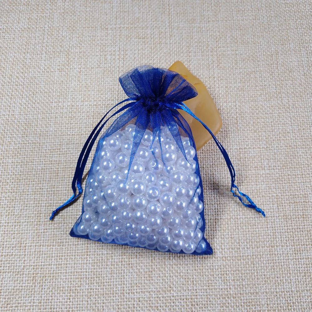 1000pcs/Lot 7x9 9X12 10x15 13x18cm Organza Bag Pouch Christmas Jewelry Packaging & Display Pouches Wedding Party Gift Bags