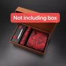 modern ties for men 2024 red Set Gift Box Jacquard Necktie And Pocket Square Clip Cufflinks Red Black Blue Handkerchief Formal