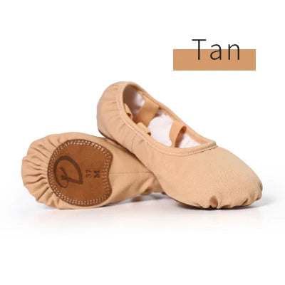 Professional Stretch Ballet Dance Shoes for Women Girls Split Soft Sole Canvas Ballet Slippers Elastic Fabric Ballet Shoes