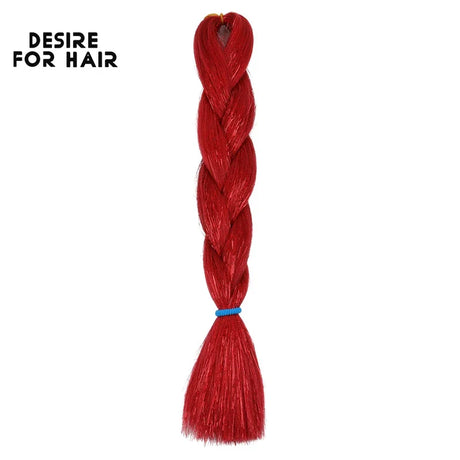 Desire for Hair 5Packs Synthetic Braiding Hair Christmas Colors Mix Tinsel Glitter Green Synthetic Hair Extensions Jumbo Braids