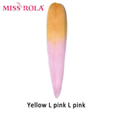 Miss Rola Synthetic 28Inch 100G 2023 New Hair Extension Yaki Straight Jumbo Braiding Hair Pre-Stretched Braid Kanekalon Hair