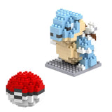 Building Blocks Assembly Anime Picachu Charizard Doll Blastoise Bulbasaur Gengar Bricks Figures Toy for Kid Gift