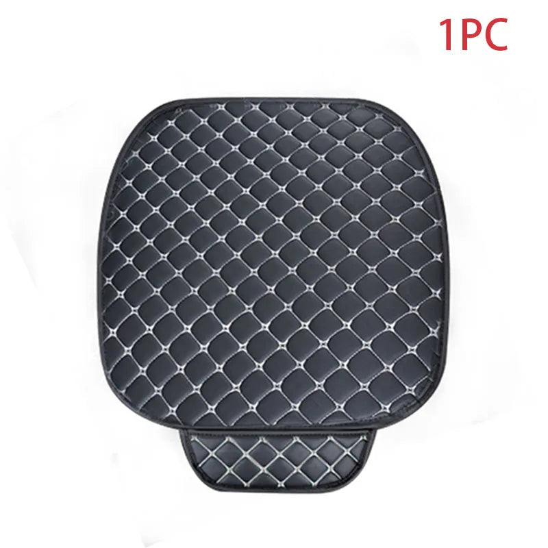 SEAMETAL Universal Car Seat Covers Pu Leather Car Seat Protector Four Seasons Car Seat Cushion Chair Carpet Pad Auto Accessories