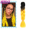 Braiding Hair 24 Inches Jumbo Braid Synthetic Hair Extensions for Braids 100G/Pack Women DIY Hair Yellow Pink Orange Grey Blonde