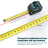 Mileseey DT11 Laser Tape Measure,40M 2-In-1 Digital Laser Meter ,Laser Rangefinder Building Tools Measure Device Ruler