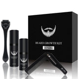 1Set Men Beard Grooming Kit Mustache Beard Hair Growth Oil Styling Tool Beard Essential Balm Comb Moisturize Wax Scissor