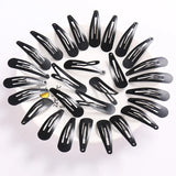 100Pcs Cute 5CM Hair Clips Pins Metal Snap Hair Accessories for Girls BB Hairpins Black Headbands for Kids Hairgrips Styling