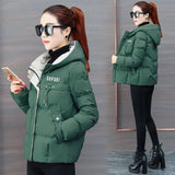 2023 New Winter Jacket Women Parkas Hooded Thick Down Cotton Padded Parka Female Jacket Short Coat Slim Warm Outwear P772