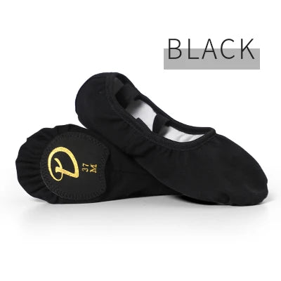 Professional Stretch Ballet Dance Shoes for Women Girls Split Soft Sole Canvas Ballet Slippers Elastic Fabric Ballet Shoes