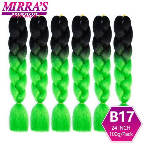 6 Bundles Jumbo Braiding Hair Extensions 24 Inch Synthetic Hair Braids for DIY Box Twist Crochet Hair Wholesale Drop Shipping