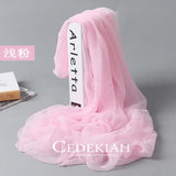 Korean Solid Color Transparent Sexy Thin Chiffon Beach Towel Sunscreen Shawl Women Summer Air Conditioning Ice Silk Scarf  T63