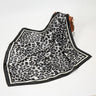 Luxury Women Silk Scarf Square Shawls Lady Bandana Fashion Leopard Print Hijab Scarves Female Neckerchief Head Wraps Foulard