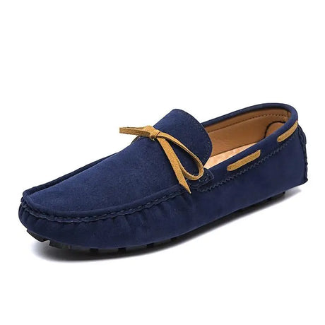 Suede Loafers Men Big Size 48 47 Boat Shoes Slip On Mocasines Hombre Handmade Lazy Shoes Driving Moccasins Casual Office Flats