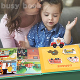 Montessori Quiet Book Repeated Paste Reading Children Toy Animal Numbers Matching Puzzle Game Educational Toys for Kids Gifts