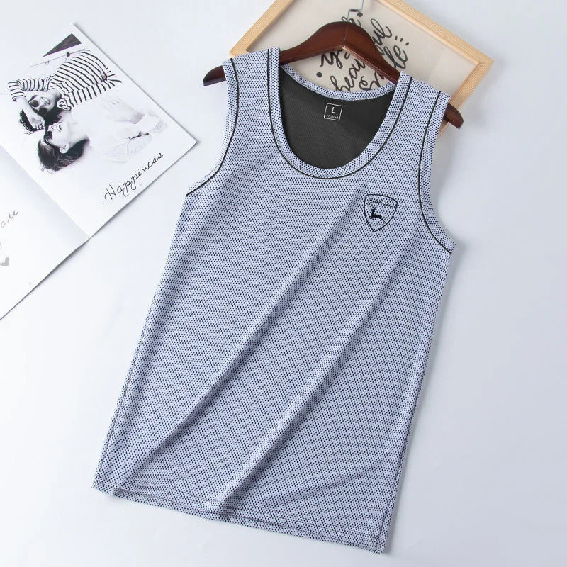 Mens Underwear Sleeveless Tank Top Solid Muscle Vest Undershirts O-neck Sport T-shirt men's vest bodybuilding Men's tank top