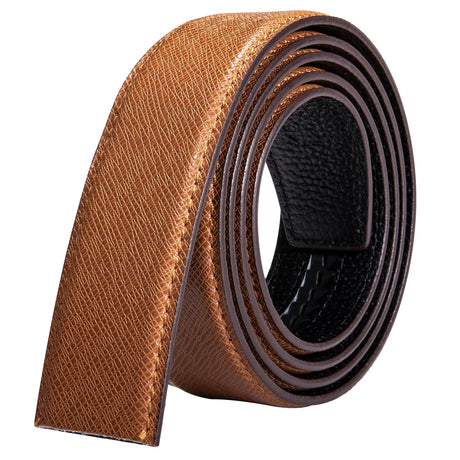 3.5cm Men's Belt without Buckle High Quality Cowskin Genuine Leather Belt no Buckle  Automatic Leather Replacement Belt for Mens