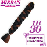 82 Inch Jumbo Box Braids Extensions Afro Synthetic Braiding Hair Ombre Hair for Twist Braid Support Wholesale Mirra’s Mirror