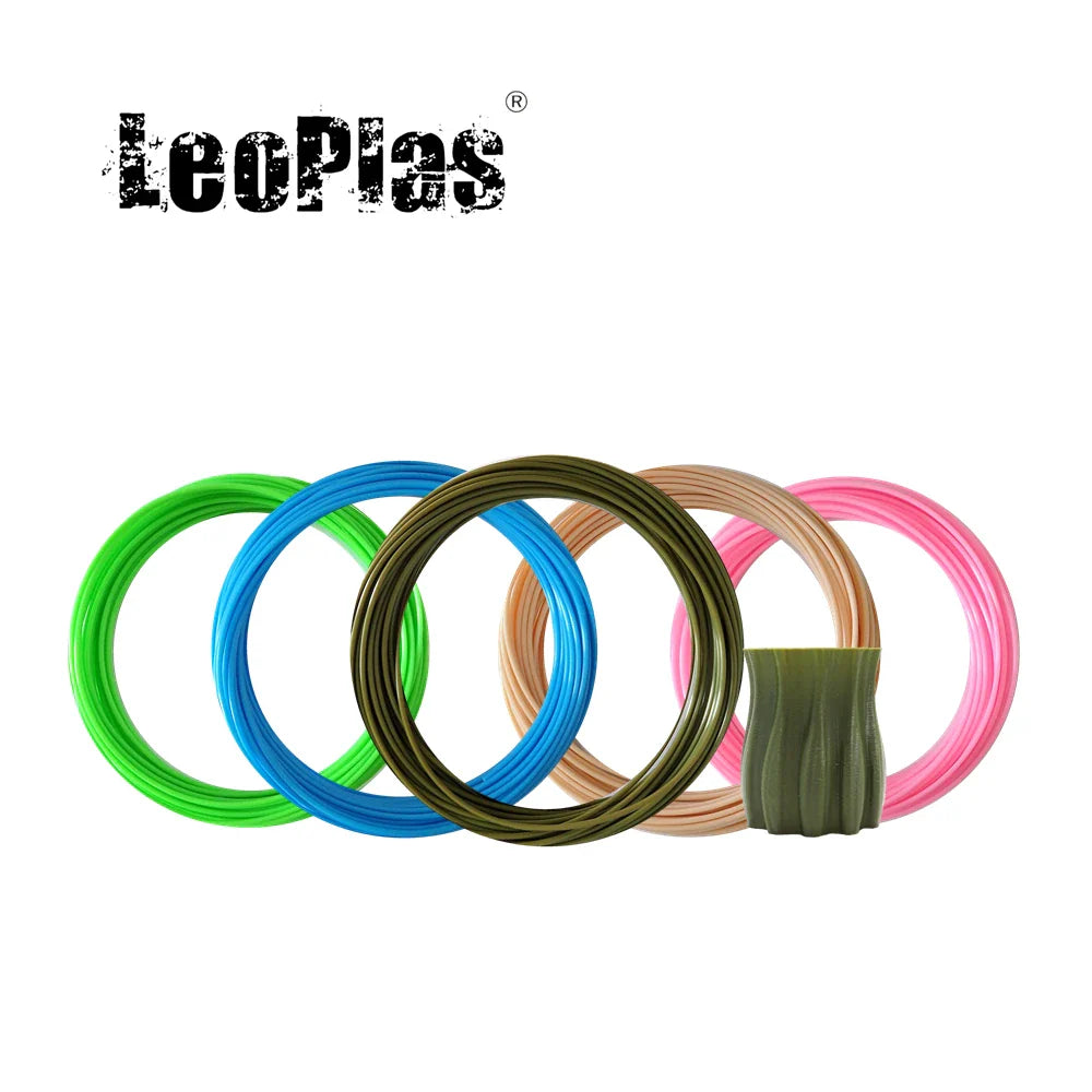 LeoPlas PETG Filament 1.75mm 10 and 20 Meters Sample For FDM 3D Printer Pen Consumables Printing Supplies Plastic Material