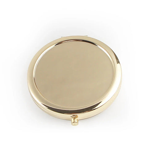 High quality Plain Rose Gold Double Sided Travel Compact Mirror Dia 70mm/2.75inch