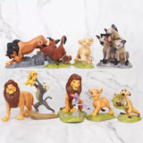 9pcs/set Anime the Lion King Animal PVC Action Figure Collectible Model Toys for Children