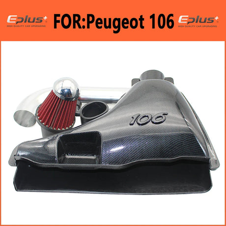 Auto Parts Car High Flow Air Inlet Systems Intake  Box Air Filter FOR Peugeot 106 206 306 VTS False Carbon Fiber Style