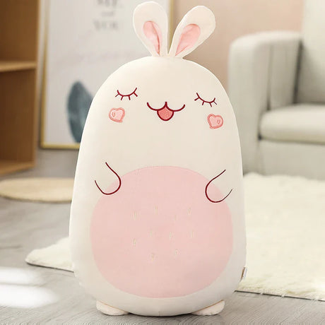 45/80CM Squishy Toy Kawaii Animal Fat Dinosaur Shiba Inu Dog Pillow Plush Toys Cute Rabbit Doll Girls Bed Sleeping Cushion